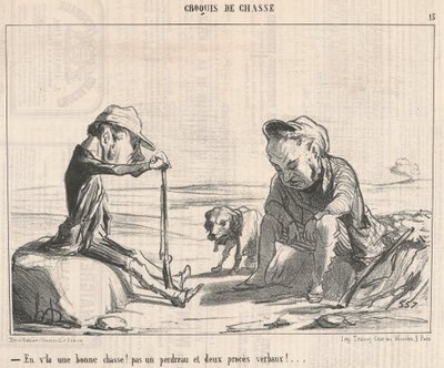 Här är en bra jakt! ... av Honoré Daumier