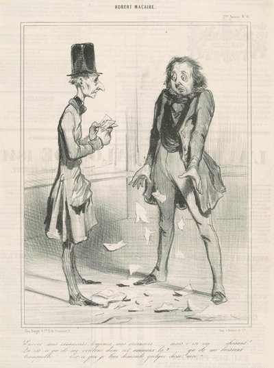 Fortfarande mina fordringsägare, alltid... av Honoré Daumier