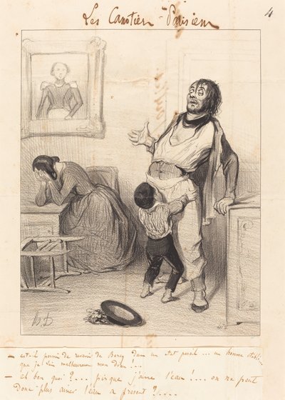 Är det tillåtet att återvända... i ett sådant tillstånd... av Honoré Daumier