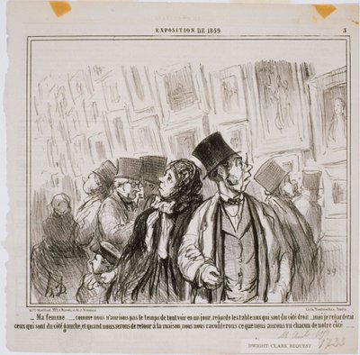Utställning 1859 - Min fru... Som vi inte skulle ha gjort av Honoré Daumier