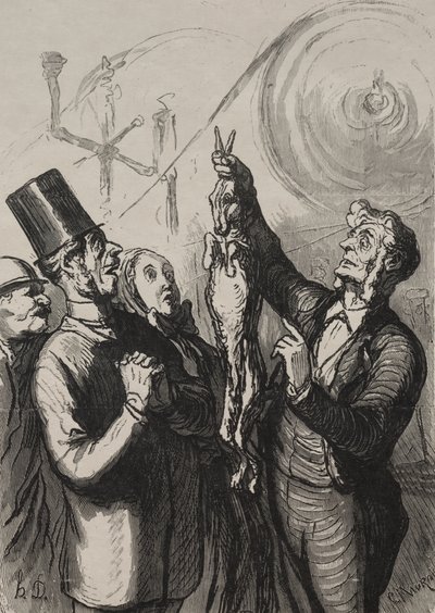 Universell utställning: om tio minuter har du en gibelotte och en hatt av Honoré Daumier
