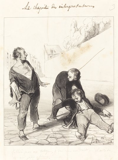 Du borde inte kalla mig bekant, jag är med... av Honoré Daumier