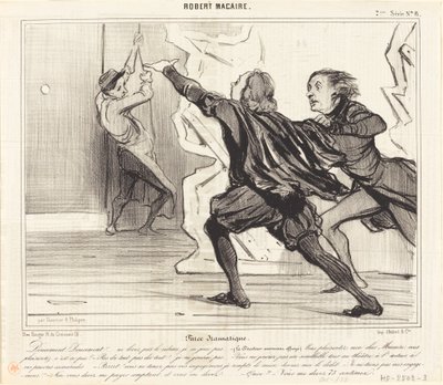 Dramatisk fars av Honoré Daumier