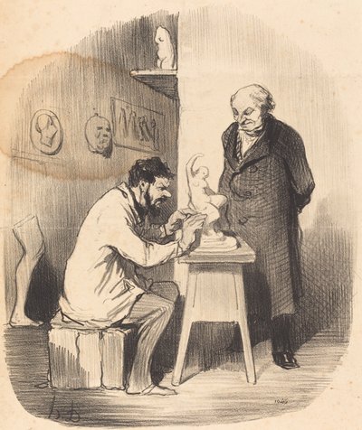 Jag måste tvinga dig att göra det en dag... av Honoré Daumier