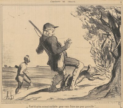Måste ett djur vara dumt av Honoré Daumier