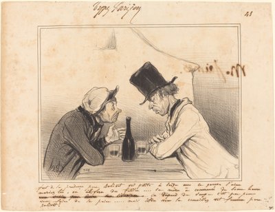 Du måste vara försiktig Fader Balivot, din lilla är sexton... av Honoré Daumier