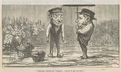 klaga inte på det här vädret... av Honoré Daumier