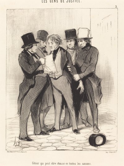 Vilt som kan jagas under alla årstider av Honoré Daumier