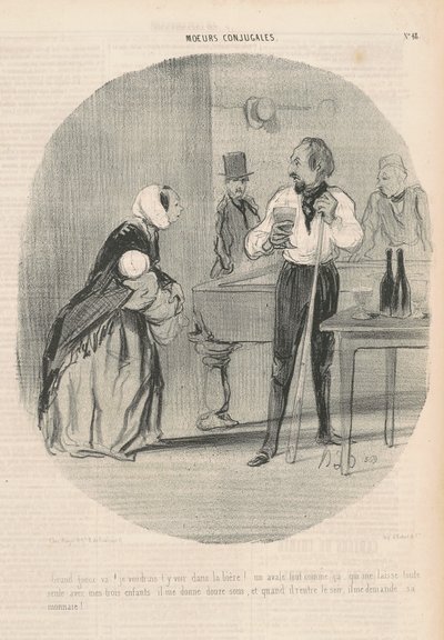 Big Beggar gå! Jag skulle vilja se dig där av Honoré Daumier