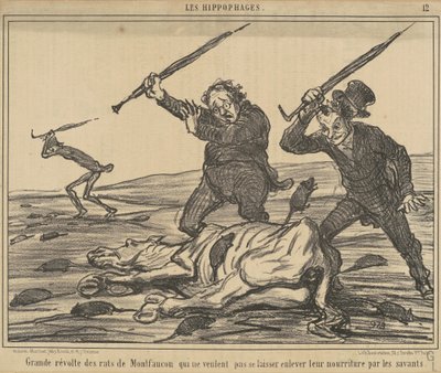 Montfaucon-råttornas stora revolt... av Honoré Daumier