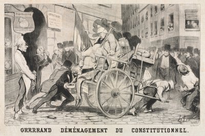 Stort avlägsnande av det konstitutionella etablissemanget av Honoré Daumier