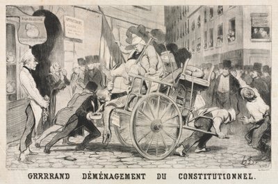Stort avlägsnande av det konstitutionella etablissemanget, 1846. av Honoré Daumier
