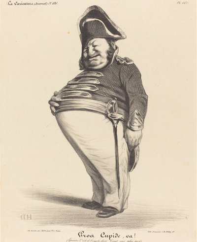 Big Cupid, gå! av Honoré Daumier