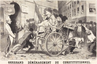 Grrrrand Omplacering av den konstitutionella av Honoré Daumier
