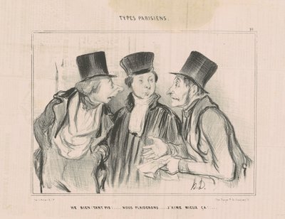 Väl! strunt i!...vi kommer att vädja. Jag gillar det här bättre... av Honoré Daumier