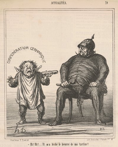 Hej! Hallå! ... Han slickade smöret av min rostat bröd av Honoré Daumier