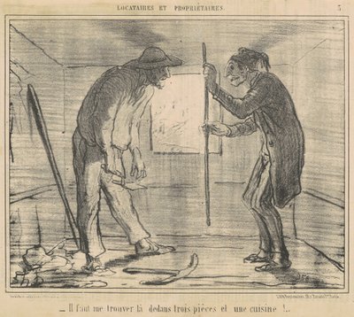 Du måste hitta mig... tre stycken... av Honoré Daumier