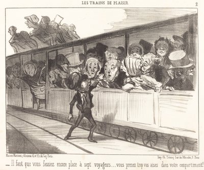 Du måste fortfarande göra plats... av Honoré Daumier
