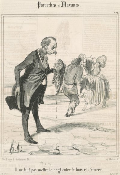 Lägg inte fingret... av Honoré Daumier