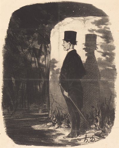 Det behöver inte sägas att jag måste korsa det här... träet... av Honoré Daumier