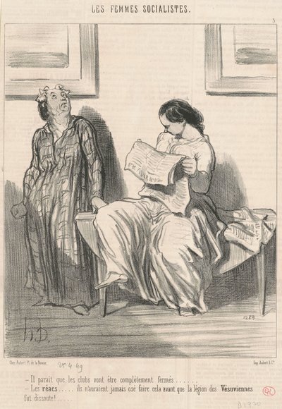 Det verkar som att klubbarna kommer att vara... stängda... av Honoré Daumier