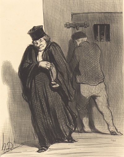 Det verkar som om min kille är en stor skurk... av Honoré Daumier