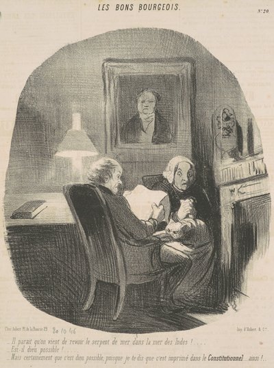 Det verkar som att vi precis har sett sjöormen igen... av Honoré Daumier