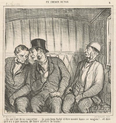De verkar jobba tillsammans... av Honoré Daumier