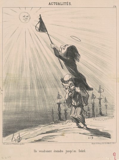 De skulle vilja släcka tills solen av Honoré Daumier