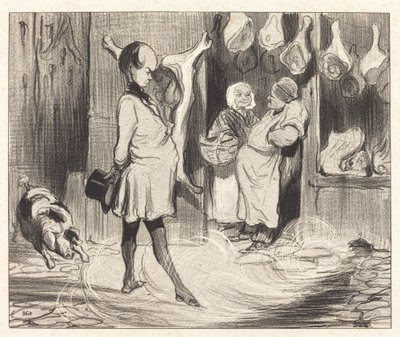 Reseintryck av en stor poet av Honoré Daumier