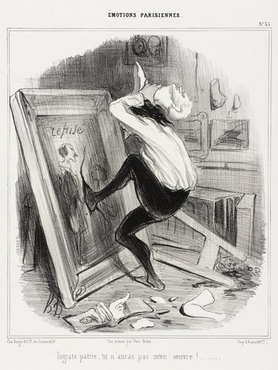 Otacksamma fosterland, du kommer inte ha mitt arbete! av Honoré Daumier