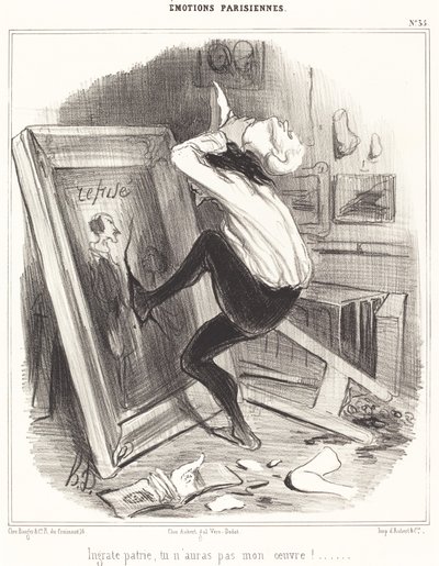 otacksamt fädernesland, du får inte mitt arbete!... av Honoré Daumier