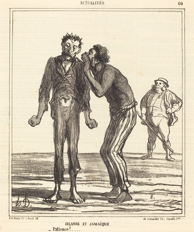 Irland och Jamaica - Tålamod!... av Honoré Daumier