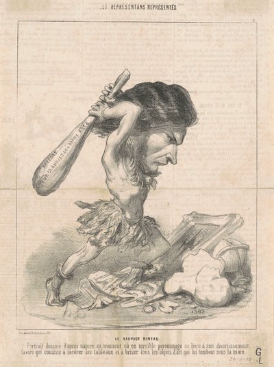J. Martial Bineau (2:a plattan) av Honoré Daumier