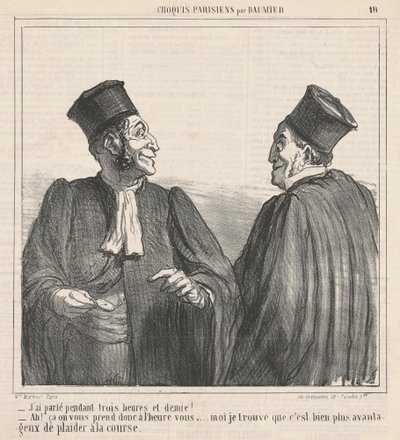 Jag pratade ... tre och en halv timme! av Honoré Daumier