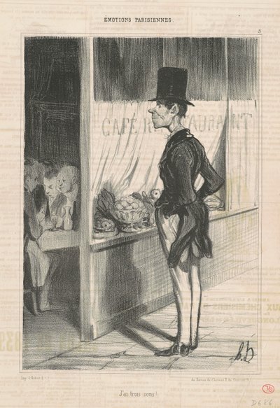 Jag har tre cent av Honoré Daumier