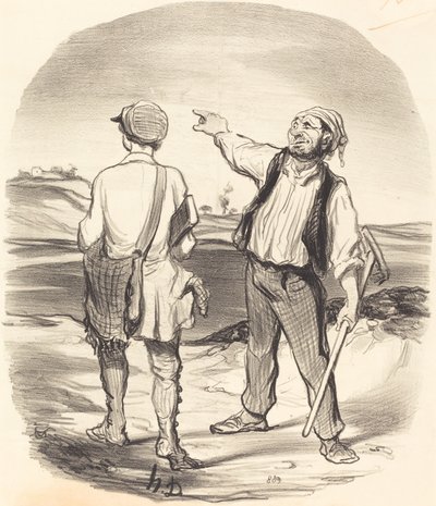 Jag såg en hare... för åtta dagar sedan! av Honoré Daumier