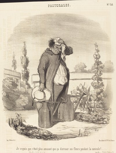 Jag tyckte det var roligare än så... av Honoré Daumier