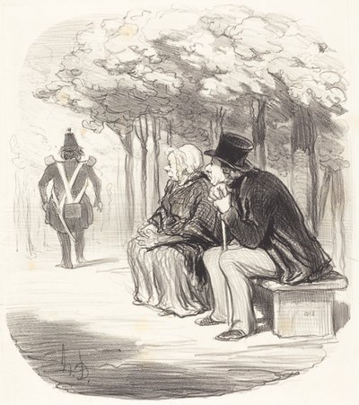 Jag är inte förvånad om kvinnor har... smak... av Honoré Daumier