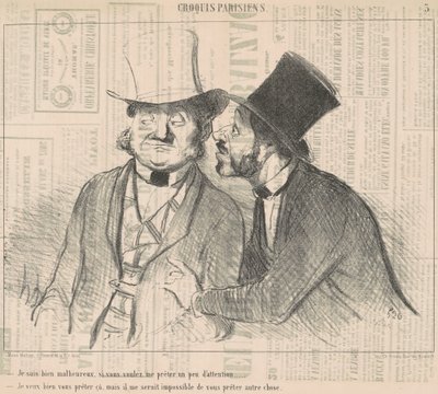 Jag är väldigt olycklig, om du vill... av Honoré Daumier