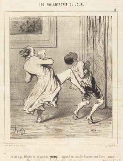 Jag har redan förbjudit dig att kalla mig mästare... av Honoré Daumier