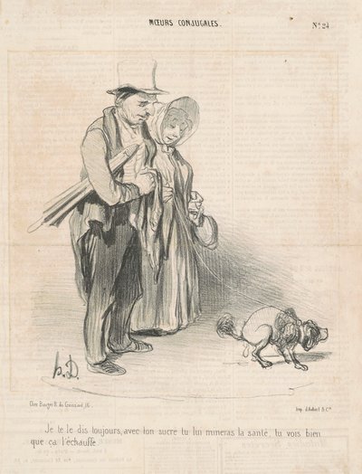 Jag säger alltid till dig, med ditt socker... av Honoré Daumier