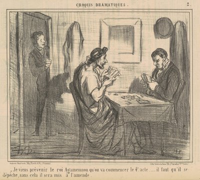 Jag kommer för att varna kung Agamemnon... av Honoré Daumier