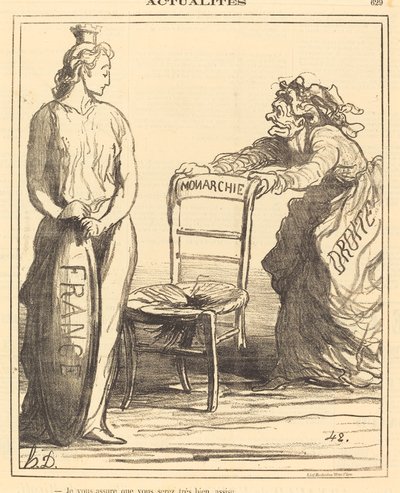 Jag försäkrar dig att du kommer att sitta väldigt bra av Honoré Daumier