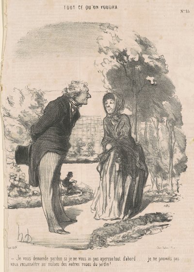 Jag ber om ursäkt om jag inte såg dig... av Honoré Daumier