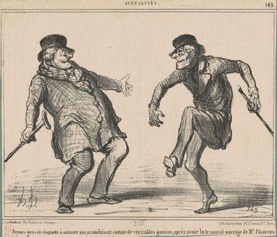 Unga människor från femtio till sextio år... av Honoré Daumier