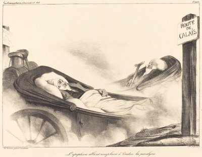 Apoplexi kommer att ersätta förlamning i London av Honoré Daumier