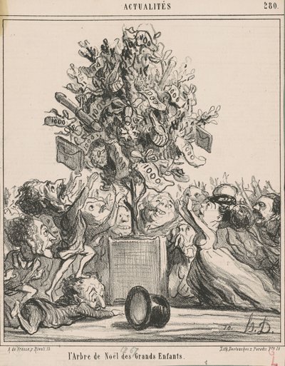 Den stora barnjulgranen av Honoré Daumier