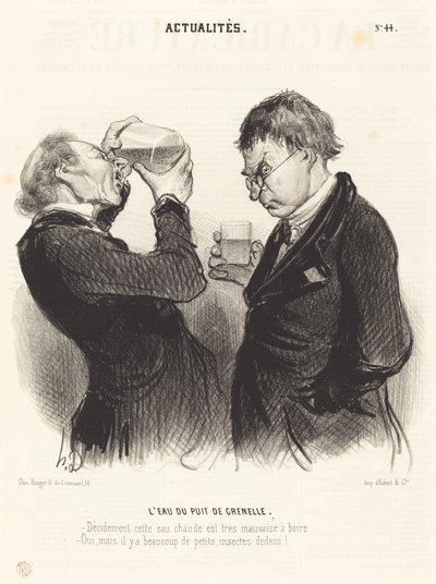Vatten från Grenellebrunnen av Honoré Daumier