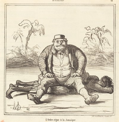 Orden regerar i Jamaica av Honoré Daumier